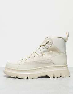 Ботинки Dr Martens Boury с 8 люверсами из кремовой кожи