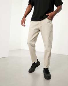 Светло-коричневые джинсы стандартного кроя Pull&amp;Bear