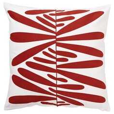 Чехол на подушку Ikea Majsmott, 50x50 см, белый/красный