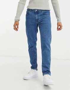 Синие эластичные зауженные джинсы ASOS DESIGN