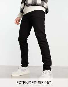Черные узкие эластичные джинсы ASOS DESIGN