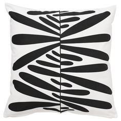 Чехол на подушку Ikea Majsmott, 50x50 см, белый/черный