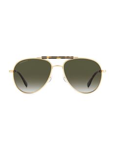 Солнцезащитные очки-авиаторы 56 мм Dsquared2, золотой