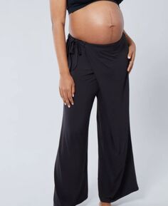 Женские брюки с запахом для беременных Ingrid + Isabel, черный