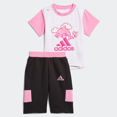 Костюм Adidas Kids, розовый/черный