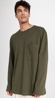 Футболка Lemaire Long Sleeve Patch Pocket