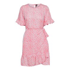 Короткое платье Vero Moda Henna 2/4 Short Sleeve, розовый