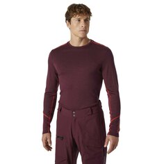 Футболка с длинным рукавом Helly Hansen Lifa Merino Midweight Crew, красный