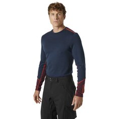 Футболка с длинным рукавом Helly Hansen Lifa Merino Midweight Crew, синий