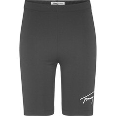 Леггинсы Tommy Jeans Signature Cycle Short, серый