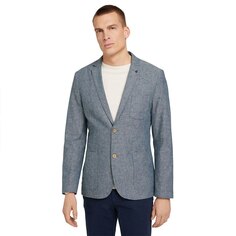 Блейзер Tom Tailor Linen, серый