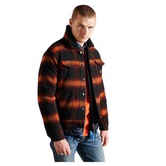 Куртка Superdry Highwayman Wool Sherpa Trucker, черный