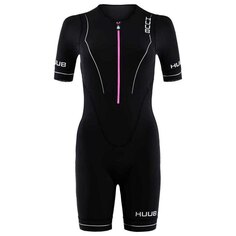 Костюм для триатлона с коротким рукавом HUUB Aura Long Course, черный