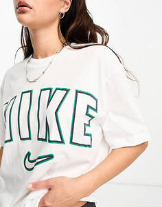 Белая футболка бойфренда Nike Varsity