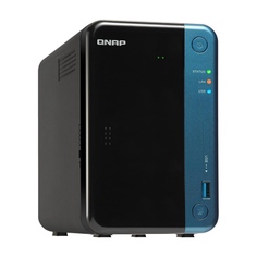 Сетевое хранилище QNAP TS-253Be, 2 отсека, 4 ГБ, без дисков, черный