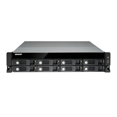 Серверное сетевое хранилище QNAP TS-853U-RP, 8 отсеков, 4 ГБ, без дисков, черный