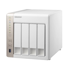 Сетевое хранилище QNAP TS-451, 4 отсека, 1 ГБ, без дисков, белый