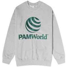 Свитшот P.A.M World Crew, светло-серый Pam Perks And Mini