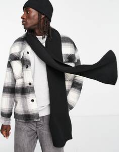 Черный шарф ASOS DESIGN Standard