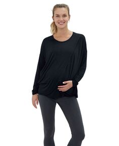 Женская футболка для кормящих мам с длинными рукавами Ingrid + Isabel, черный