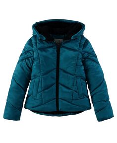 Атласная куртка-пуховик Sam Edelman для малышей и маленьких девочек с кристаллами S Rothschild &amp; CO