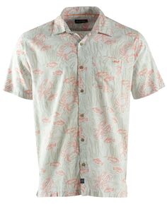 Мужская рубашка Coral Life с короткими рукавами и пуговицами спереди Salt Life