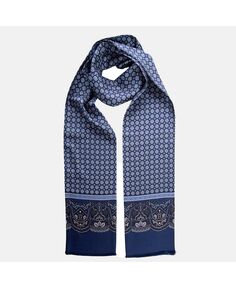 Амальфи – тонкий шелковый шарф для мужчин Elizabetta