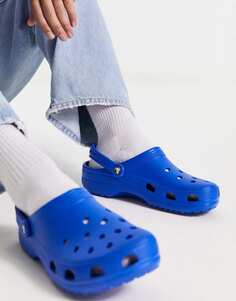 Классические синие сабо Crocs