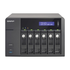 Сетевое хранилище QNAP TVS-671-PT, 6 отсеков, 4 ГБ, без дисков, черный