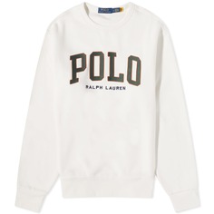 Свитшот Polo Ralph Lauren Polo College Logo Crew, белый