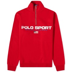 Джемпер Polo Ralph Lauren Polo Sport Quarter Zip, красный/белый