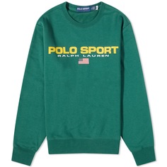 Свитшот Polo Ralph Lauren Polo Sport Crew, зеленый