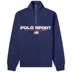 Джемпер Polo Ralph Lauren Polo Sport Quarter Zip, синий/белый