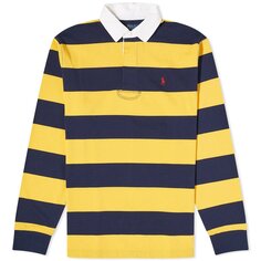 Поло Polo Ralph Lauren Stripe Rugby, темно-синий/желтый