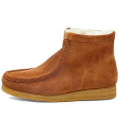 Высокие ботинки Clarks Originals Wallabee, карамельный