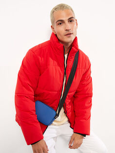 Удобное мужское надувное пальто с воротником-стойкой LCW Casual