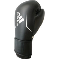 Боксерские перчатки Adidas Speed ​​175 чёрно-белые 10 унций, черный