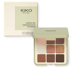 KIKO Milano Палитра теней для век Green Me Eyeshadow Palette из 9 теней для век 101 Cool Spice 9g