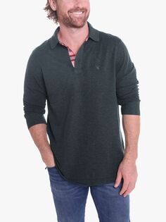 Рубашка-поло стандартного кроя с длинными рукавами KOY, серая, средний размер