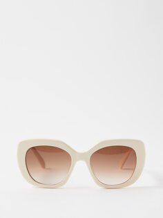 Солнцезащитные очки triomphe квадратной формы из ацетата Celine Eyewear, белый