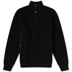 Свитшот Moncler Genius X Pharrell Williams Quarter Zip, черный