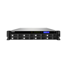 Серверное сетевое хранилище QNAP TS-869U-RP, 8 отсеков, 2 ГБ, без дисков, черный