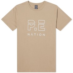 Футболка P.E Nation Heads Up, серо-коричневый