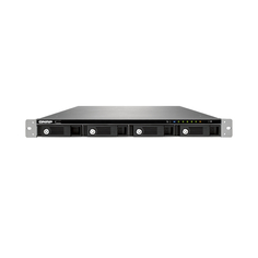 Серверное сетевое хранилище QNAP TS-469U-RP, 4 отсека, 1 ГБ, без дисков, черный