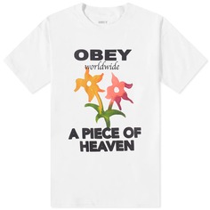 Футболка Obey Piece Of Heaven Graphic, белый