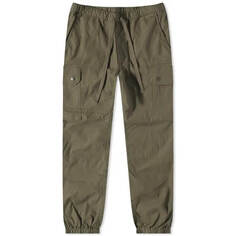 Спортивные брюки с 6 карманами Beams Plus, коричнево-зеленый