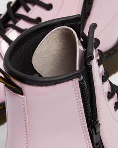 Молодежные ботинки из лакированной кожи на шнуровке 1460 Dr. Martens