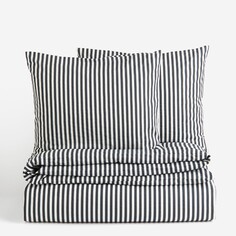 Комплект двуспального постельного белья H&amp;M Home Cotton, черный