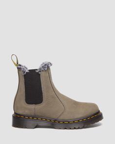 Ботинки челси из нубука на подкладке из искусственного меха 2976 Leonore Dr. Martens