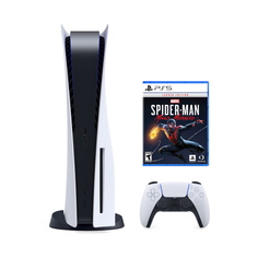Игровая консоль Sony Playstation 5 Console Standard Edition + игра Marvel&apos;s Spider-Man: Miles Morales, 825 ГБ, белый